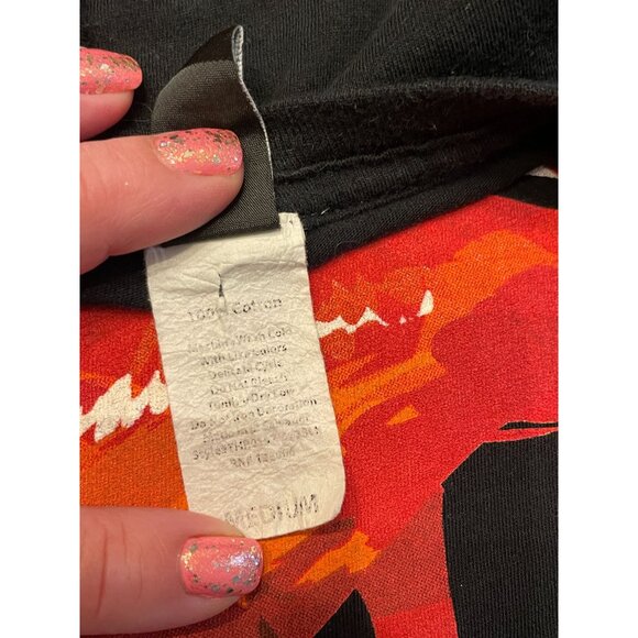 Y2K Windsor Wet red Lips Crop Top Tee Black dripping kiss - Picture 5 of 6